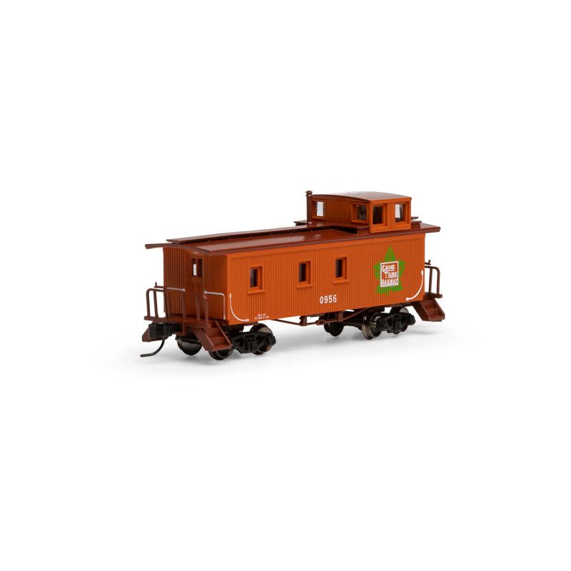 30 Ft 3-Window Wood Caboose Grand Trunk Western GTW 0956 - 12087 : N