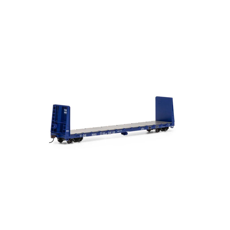 60' Bulkhead Flat Car, TOE #4053 - 17222 : HO