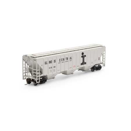 PS 4740 3-Bay Covered Hopper Illinois Central IC 56861 - 18785 : HO