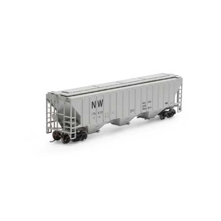 PS 4740 3-Bay Covered Hopper Norfolk & Western N&W 176830 - 18790 : HO