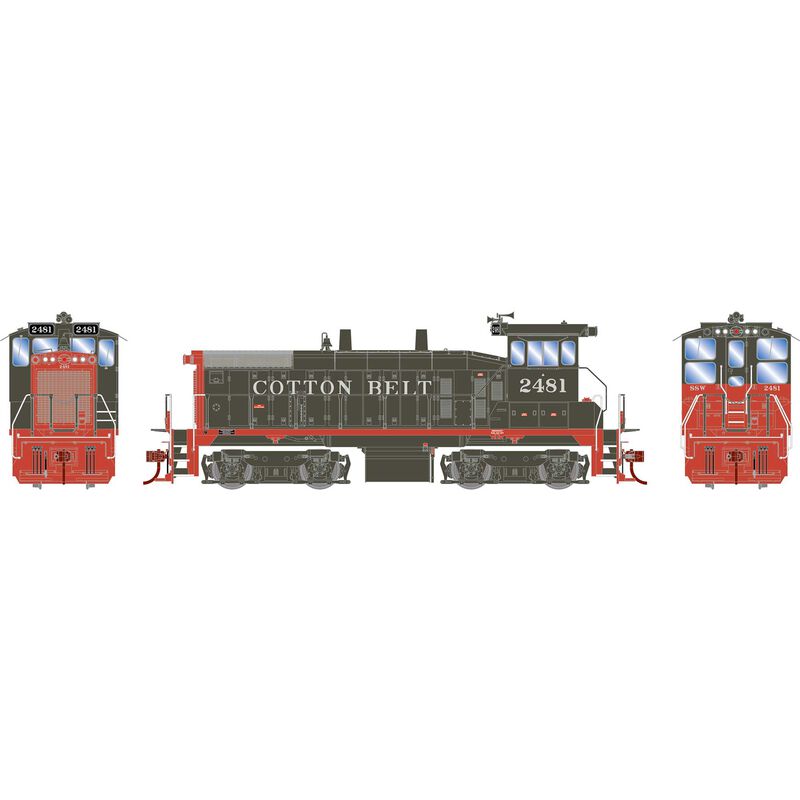 SW1500, Cotton Belt (SSW) 2481 - DCC Ready - 28659 : HO