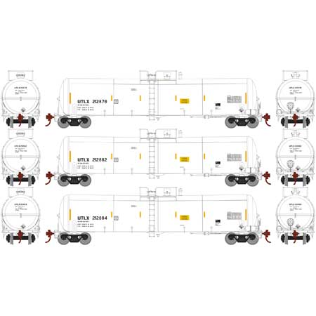 30K Gal Ethanol Tank Car ULTX 212876, 212882, 212884 3-Pack #1 - 29890 : HO