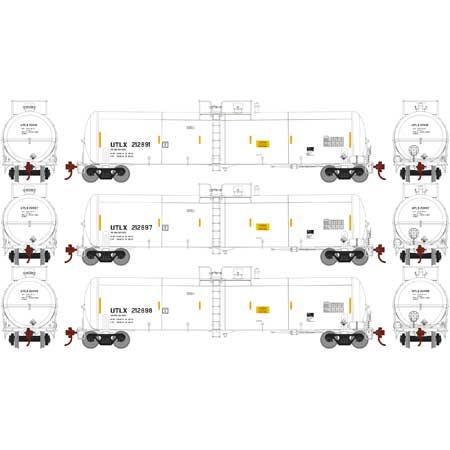 30K Gal Ethanol Tank Car ULTX 212891, 212897, 212898 3-Pack #3 - 29892 : HO