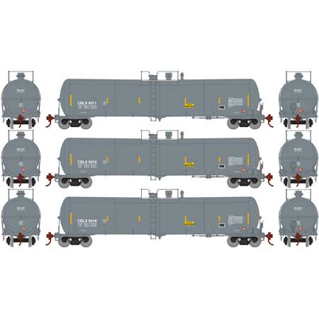 30K Gal Ethanol Tank CELX 5011, 5012, 5019 3-Pack #1 - 29894 : HO