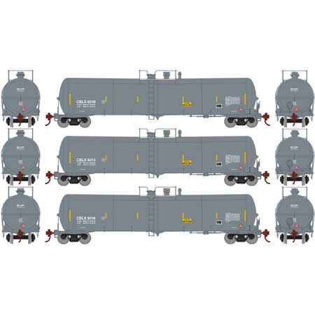 30K Gal Ethanol Tank Car CELX 5010, 5011, 5016 3-Pack #2 - 29895 : HO