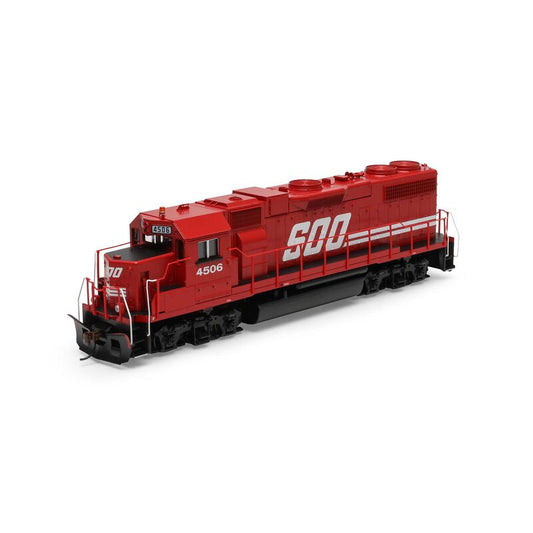 EMD GP38-2 Locomotive, Sound-Ready with Speaker, Soo Line #4506 - 72206 : HO