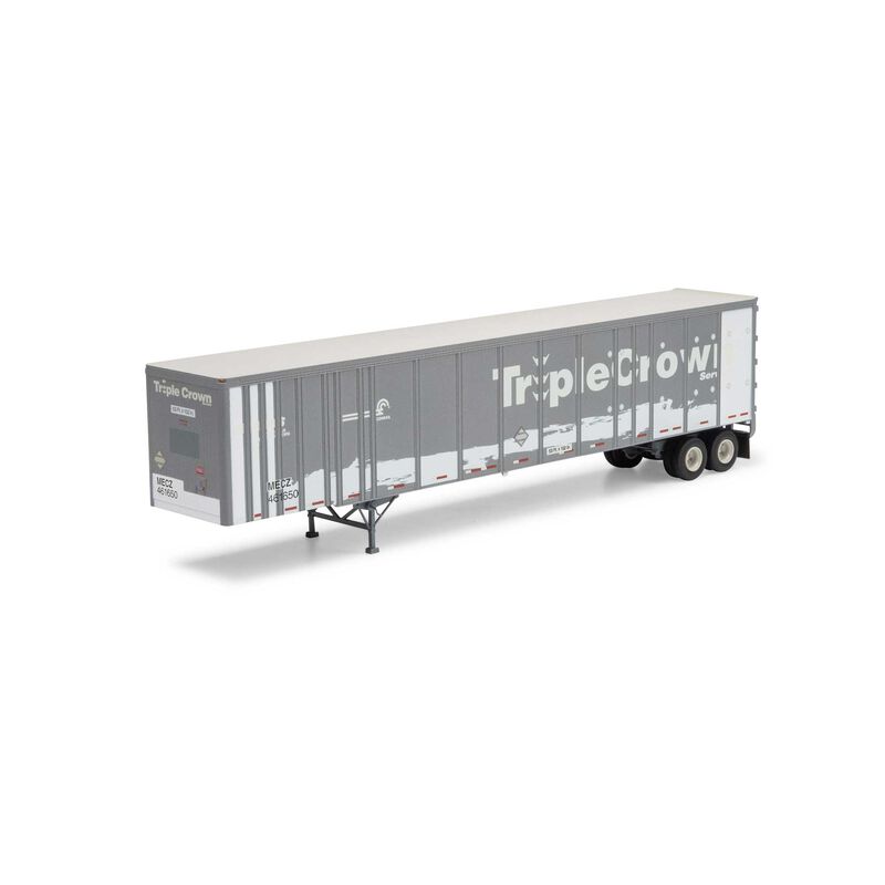 53' Wabash Plate Trailer, MECZ #461662, Primed for Grime - 72822 : HO