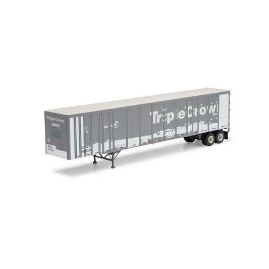 53' Wabash Plate Trailer, MECZ #461662, Primed for Grime - 72822 : HO