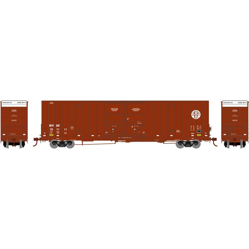 60 FT Gunderson Double Door Hi-Cube Boxcar Burlington Northern Santa Fe #760231 -75320 : HO