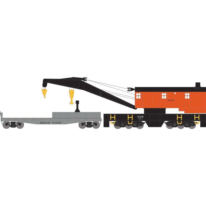 200T Crane / Tender, D&RGW #28 / X-3338 - 75423 : HO