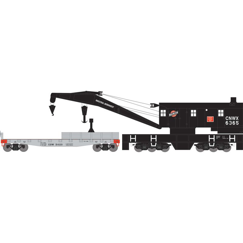 200T Crane / Tender, C&NW / CGW #6365 / X4119 - 75426 : HO