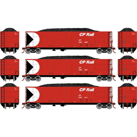 Thrall High Side Gondola with Load, CPR #3, 3-Pack - ATH-7673 : HO