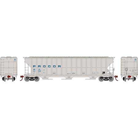 FMC 4700 3-Bay Covered Hopper Procor UNPX 121022 - 81586 : HO