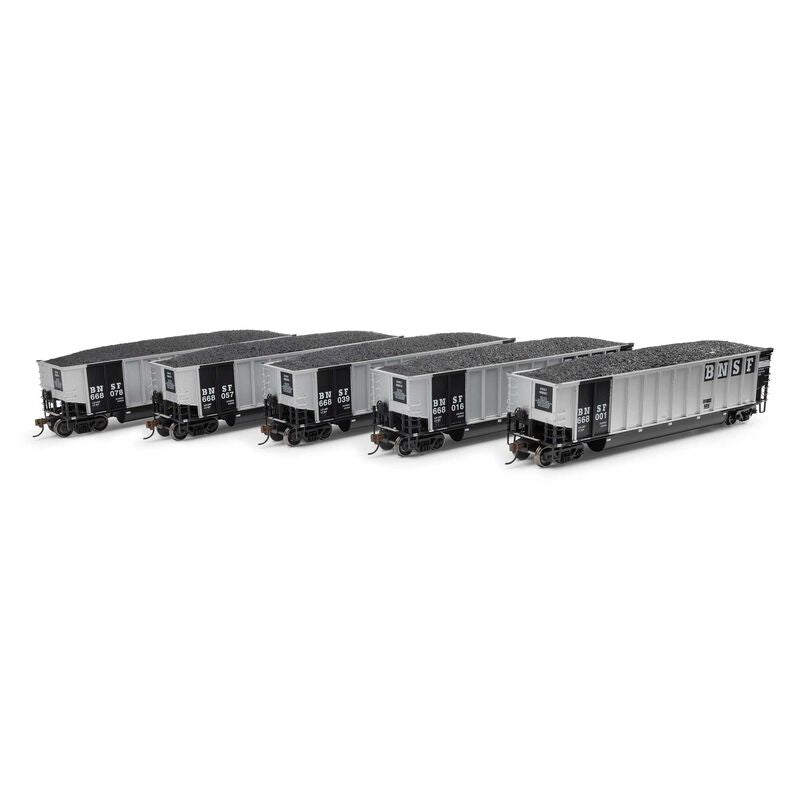 Bethgon Coalporter with Load, BNSF #2 (5-Pack) - ATH81596 : HO