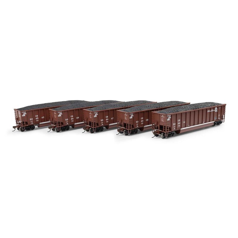 Bethgon Coalporter with Load, Conrail CR #1 (5-Pack) - ATH81598 : HO