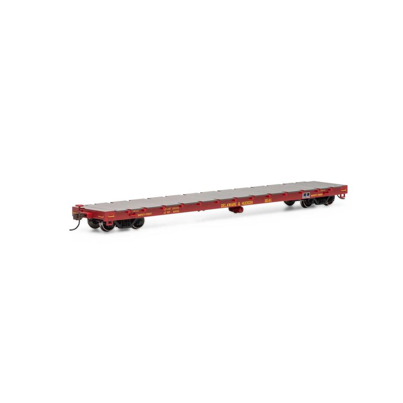 60' Flat Car, Deleware & Hudson D&H #16141 - 92686 : HO