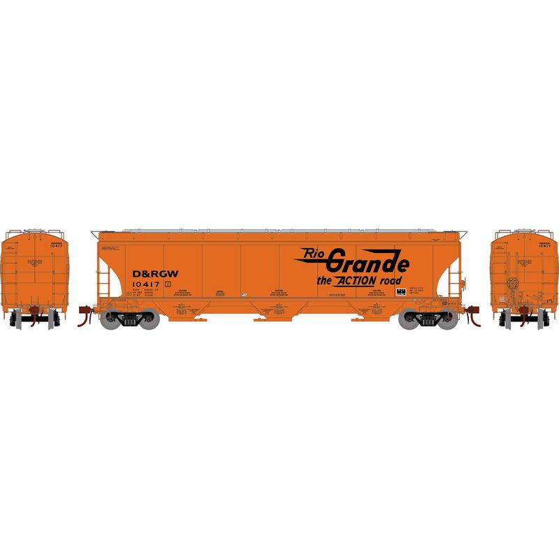 Trinity 5161 Covered Hopper, DRGW Legendary Liveries #10417 - ATHG1060 : HO