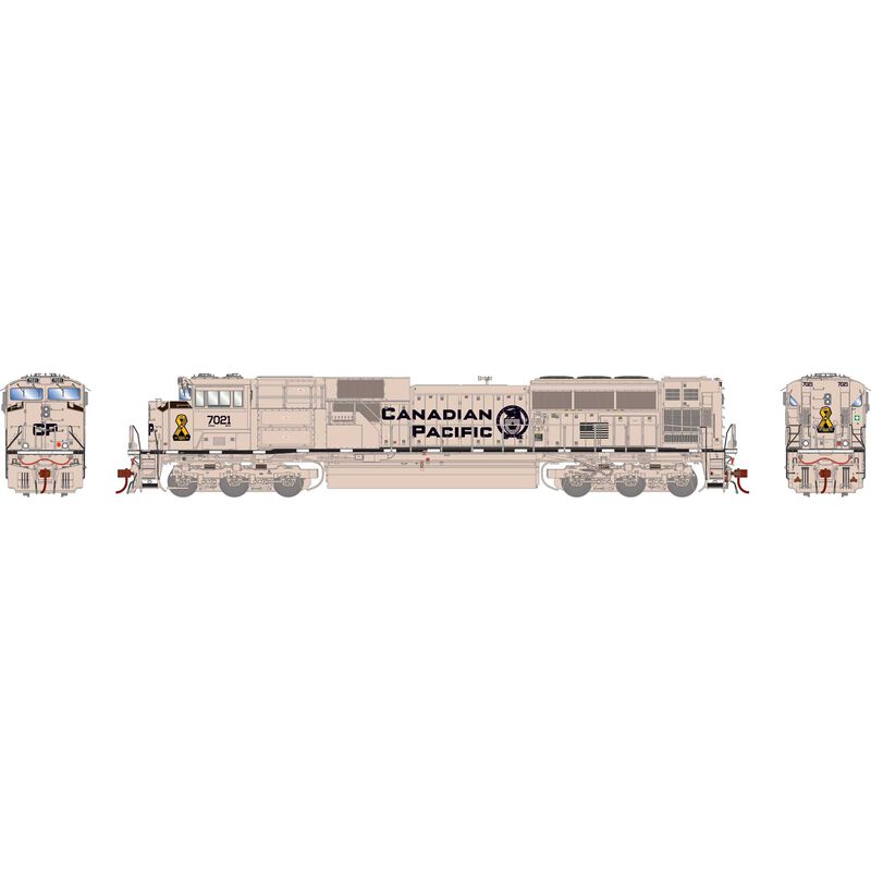 EMD SD70ACU Locomotive with DCC & Sound, CP/Military Tribute #7021 - ATHG-1158 : HO