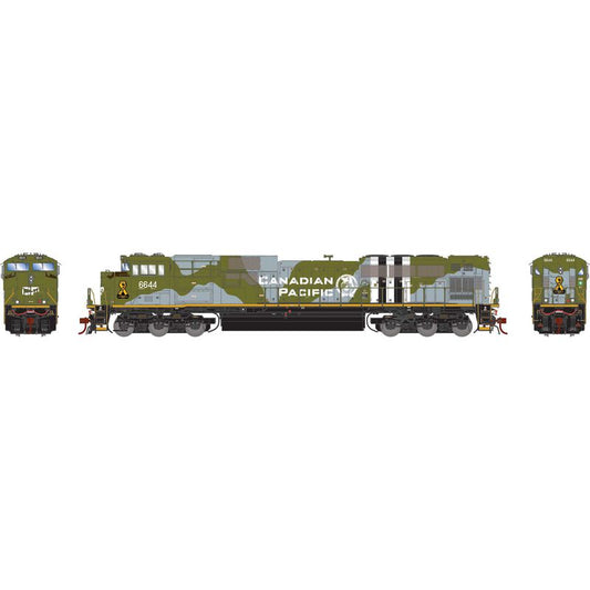 EMD SD70ACU Locomotive, CP/Military Tribute #6644 DC/DCC Ready - ATHG-1146 : HO