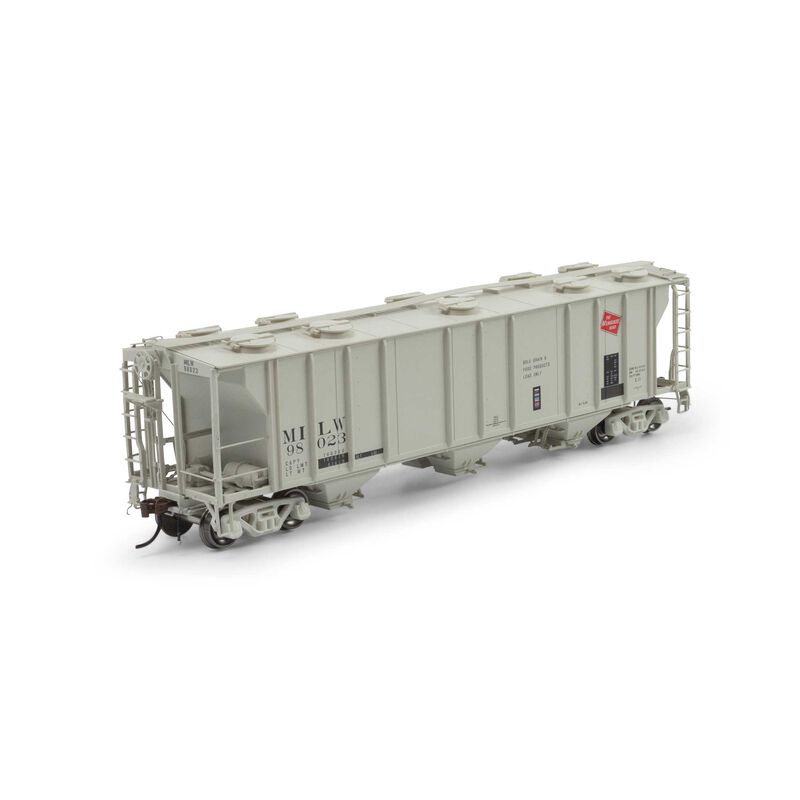 PS-2 2893 3-Bay Covered Hopper, MILW Primed for Grime #98023 - ATHG1267 : HO