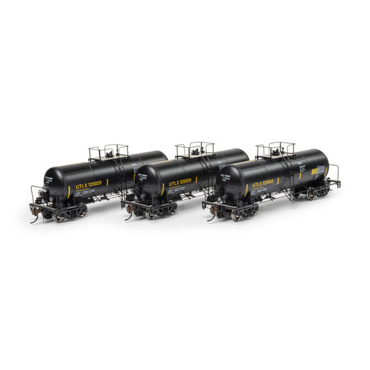 13K Gallon Acid Tank Car, UTLX #125029/125030/125043 3-Pack - G1425 : HO