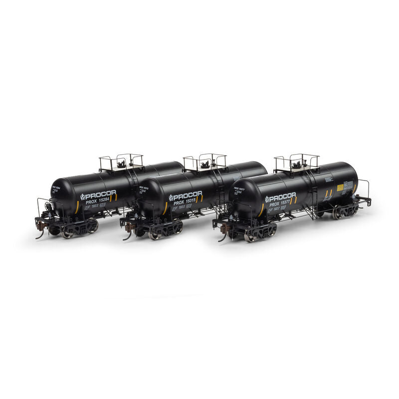 13K Gallon Acid Tank Car, PROX #15284/15315/15377  3-Pack - G1429 : HO