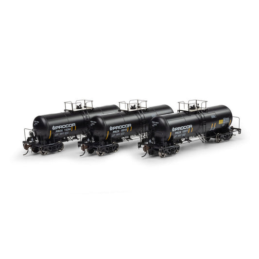13K Gallon Acid Tank Car, PROX #15284/15315/15377  3-Pack - G1429 : HO
