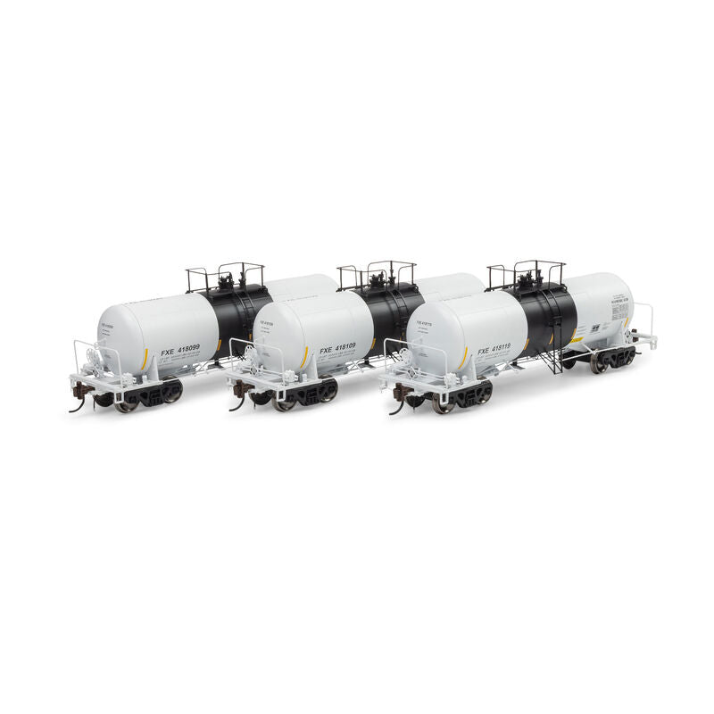 13K Gallon Acid Tank Car, FXE #418099/418109/418119  3-Pack - G1433 : HO