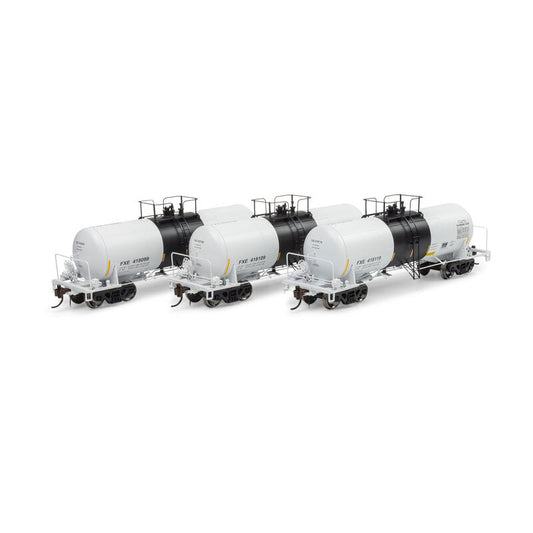 13K Gallon Acid Tank Car, FXE #418099/418109/418119  3-Pack - G1433 : HO