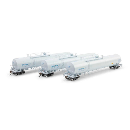 UTC 33K LPG Tank Car- Late, TEIX #33661/33689/33697 3-Pack - ATHG-1510 : HO
