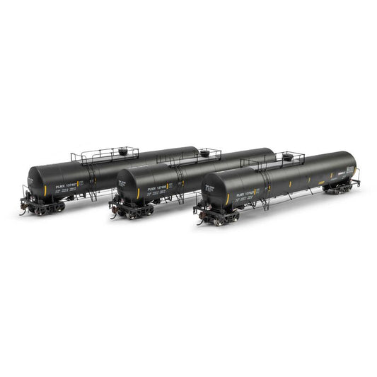 UTC 33K LPG Tank Car- Late, PLMX Primed For Grime #137457/137495/137623 3-Pack - ATHG-1513 : HO
