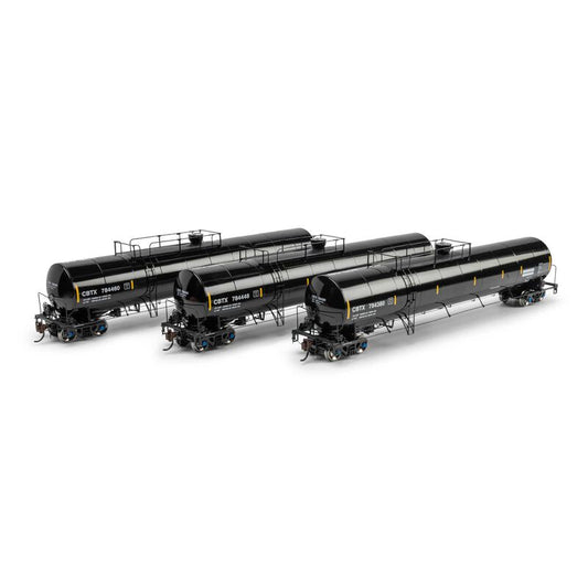UTC 33K LPG Tank Car- Late, CBTX #784380/784448/784460 3-Pack - ATHG-1522 : HO