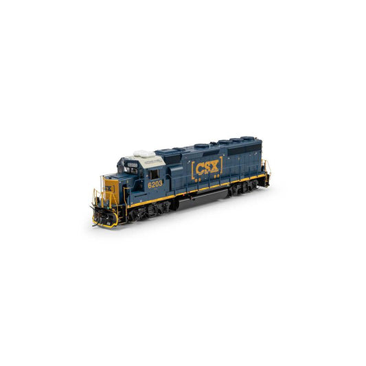 EMD GP40-2 Locomotive with DCC & Sound, CSXT 'Boxcar Logo' #6203 - ATHG-1758 : HO