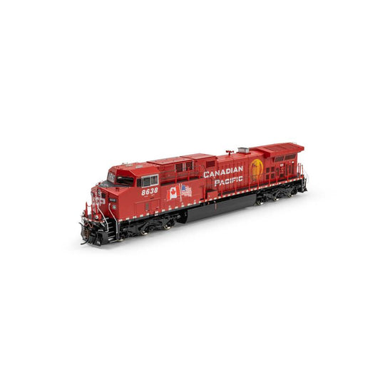 GE AC4400CW Locomotive, CP 'Dual Flags' #8638 DC/DCC Ready - ATHG-2046 : HO