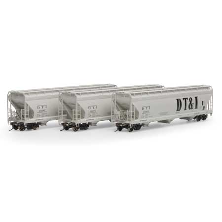 ACF 4600 3-Bay Centerflow Covered Hopper, Detroit Toledo & Ironton - G15856 : HO