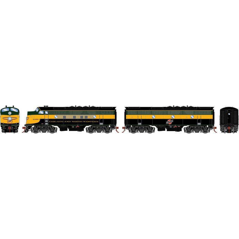 EMD F3A / F3B Locomotive Set, C&NW #4066-A, #4066-B DC/DCC Ready - ATHG19571 : HO