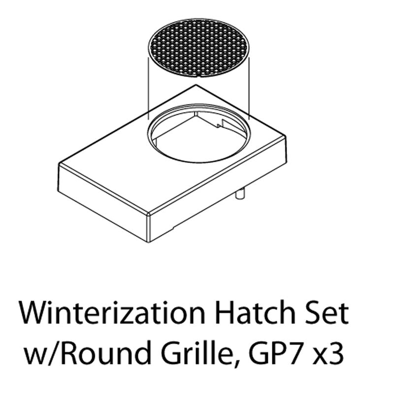 Winterization Hatch Set w/Round Grill - G62287 : HO