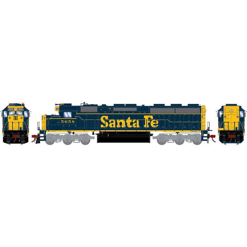 SD45-2 Santa Fe Freight ATSF 5658 DCC Ready - G65710 : HO