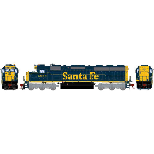 SD45-2 Santa Fe Freight ATSF 5658 DCC Ready - G65710 : HO