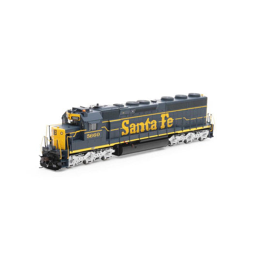 SD45-2 Santa Fe Freight ATSF 5660 W/Tsunami2 Sound & DCC - G65812 : HO