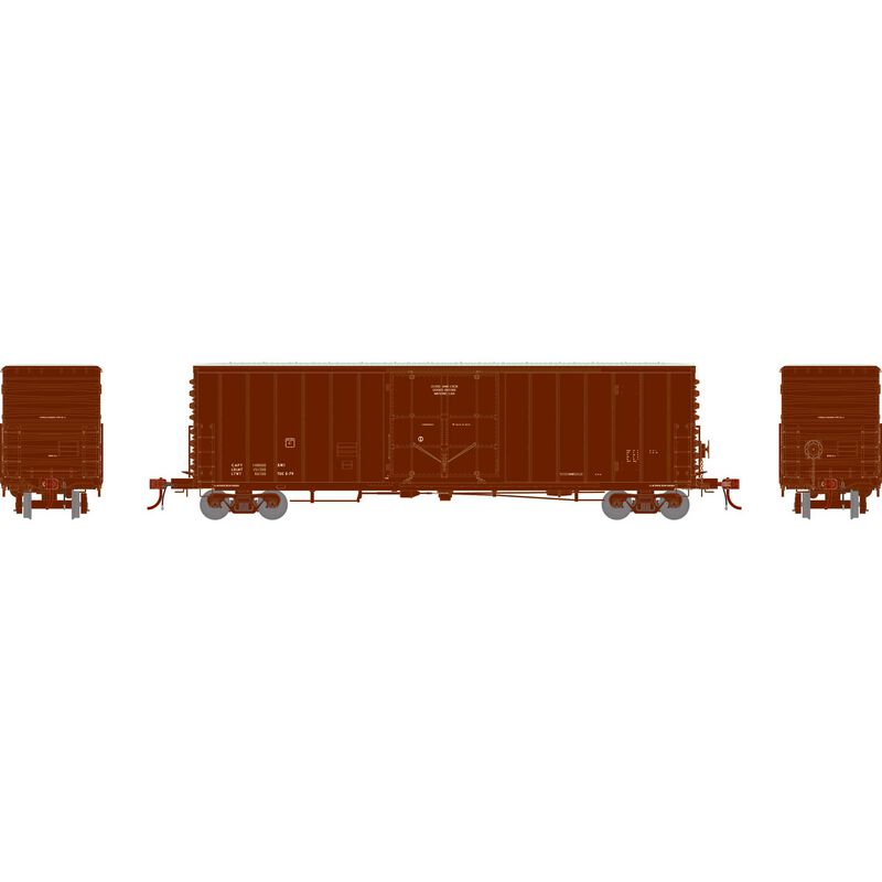 50' PC&F Smooth Side Box with 10'6" Door, Data Only Brown - G68959 : HO