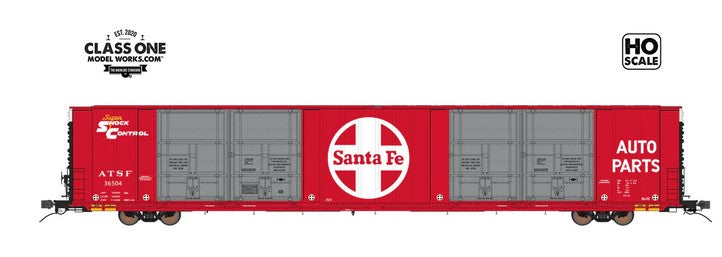 Thrall 86' HighCube 8-Door Boxcar Santa Fe 36509 – FC00402 : HO