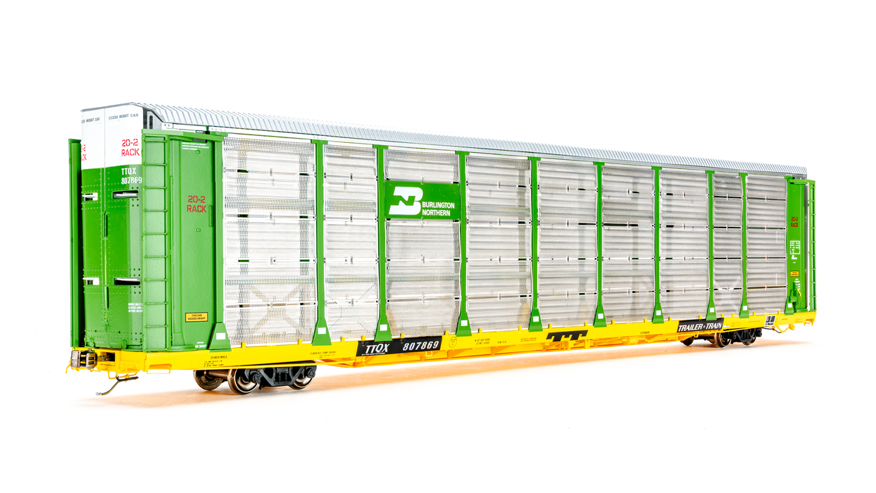 Thrall 20-2 Autorack - Type A - Burlington Northern TTQX 800737   -  FC00605 : HO