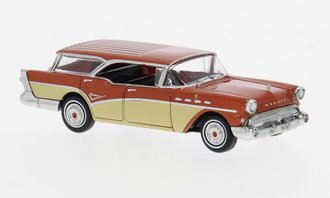 1957 Buick Century Caballero (Orange/Beige) - 18179 : HO