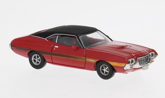 1972 Ford Gran Torino Sport (Red w/Gold Stripe) - 18326 : HO