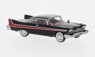 1958 Plymouth Fury (Black/Red) - 19682 : HO