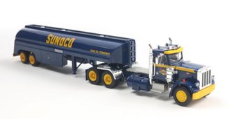 1973 Peterbilt 359 w/Tanker Trailer "Sunoco" - 86296 : HO