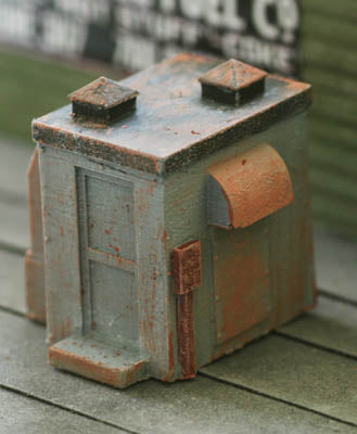 Detail Rooftop MECHANICAL Room Entry/Chase house, with vents, Layout Ready - D0309 : HO
