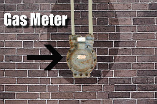 Detail, Building Gas Meters, Style 1, Finished - D0375P : HO
