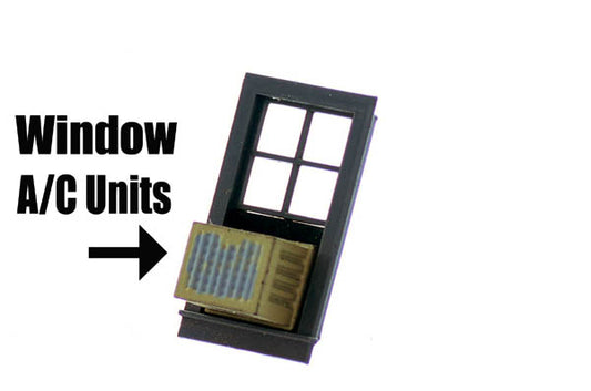 Detail Air Conditioners for Windows or Wall, 4 Pack, 2 Sizes, Finished - D0378P : HO